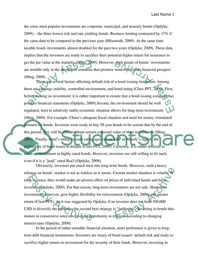 Switching Tendencies to Mounting Bond Investments