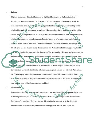 Analysis of Eridanus Thaw-Mawses Case Focusing on Infancy, Adolescence, and Middle Adulthood