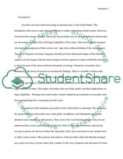 New Brain Studies Should Help the Legal System Determine Juvenile Culpability