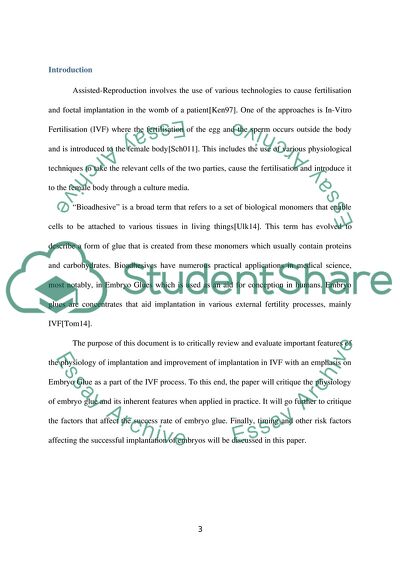 Factors Affecting Implantation Rate in Embryo Glue Application